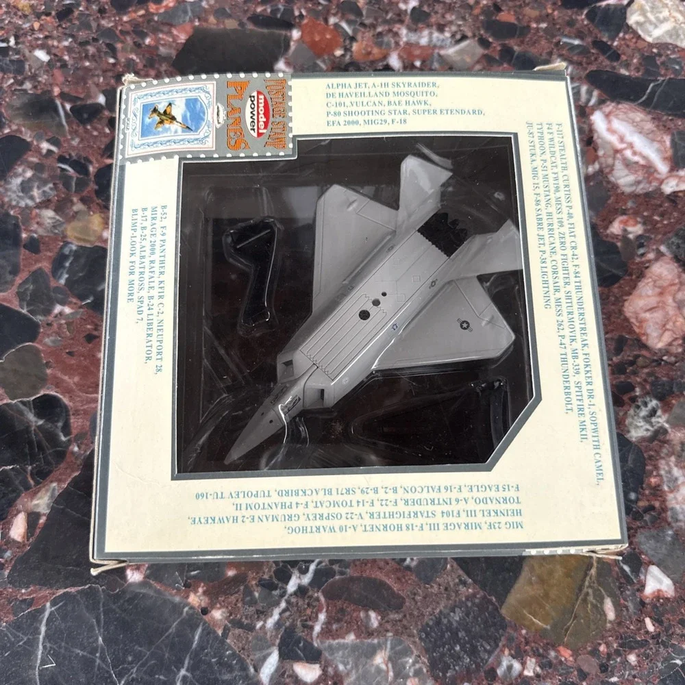 MODEL POWER POSTAGE STAMP PLANES DIECAST METAL 1/100 NO. 5382 F-22 RAPIER